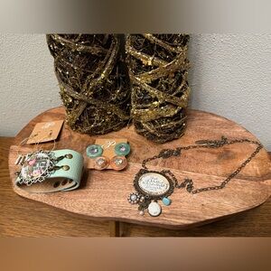 Bohemian Necklace and Bracelet Set